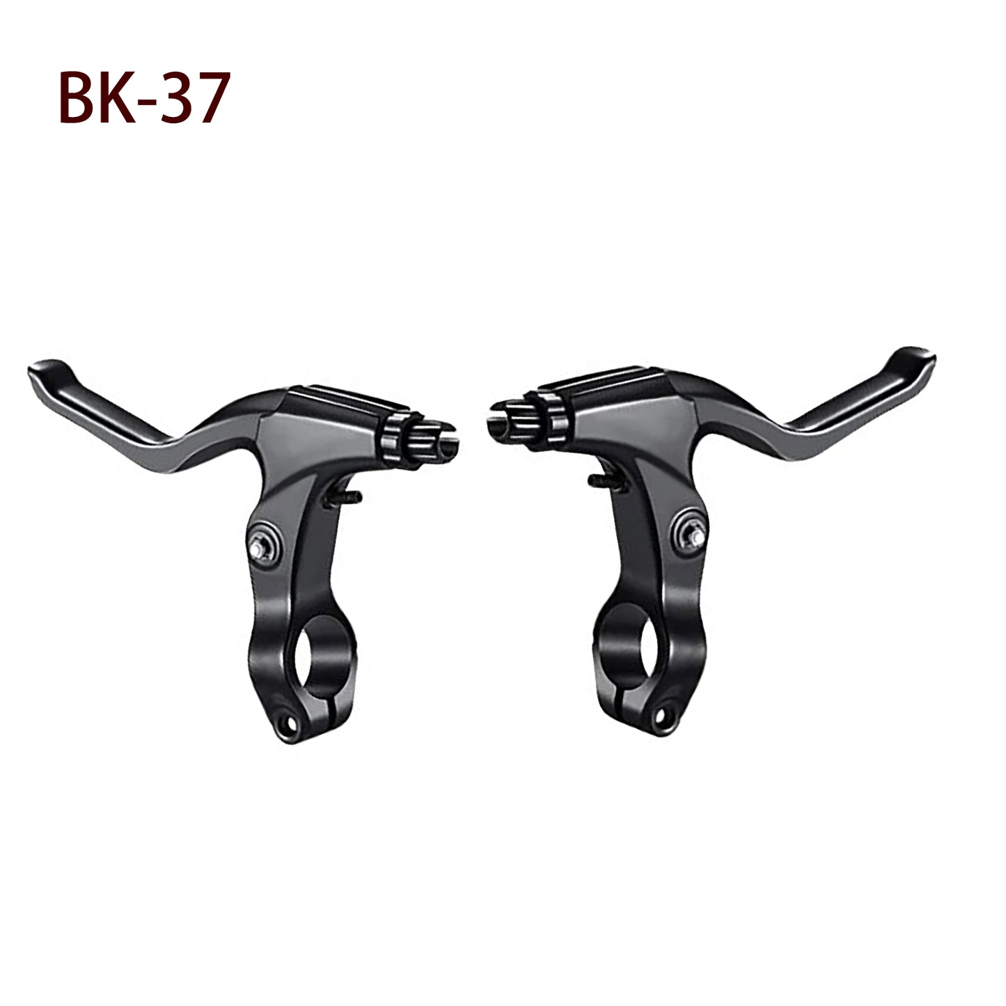2 Pieces Mountain Bike Brake Aluminum Alloy Brake Handles with 3 Finger Design 2.2 cm Diameter and Bike Brake Cables Wires for Most Bicycles, Road Bikes