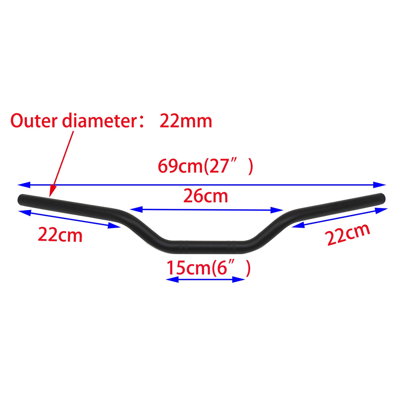 7/8" 22 MM Universal Handlebars Aluminum For Motorcycle Off Road Dirt Bike