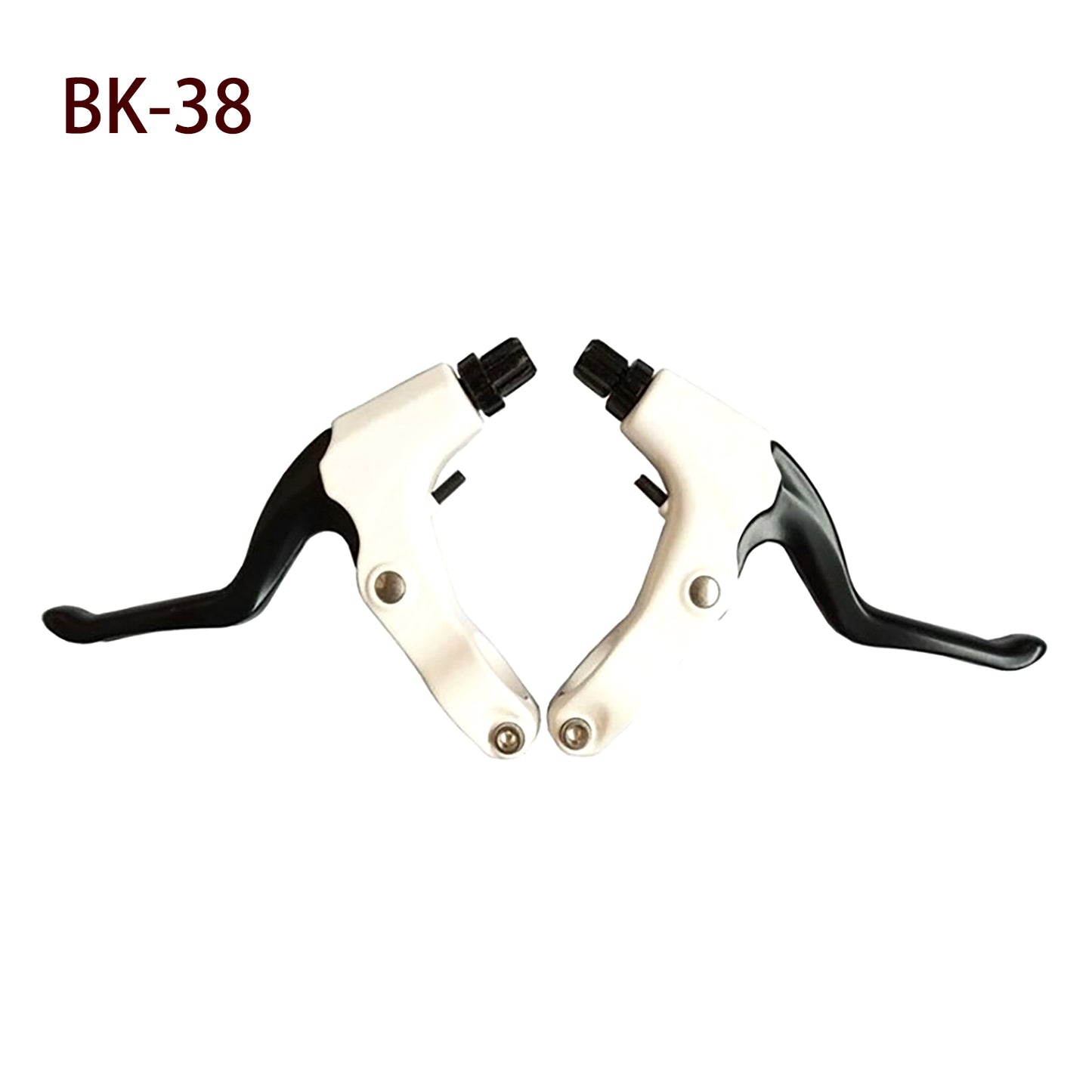 2 Pieces Mountain Bike Brake Aluminum Alloy Brake Handles with 3 Finger Design 2.2 cm Diameter and Bike Brake Cables Wires for Most Bicycles, Road Bikes