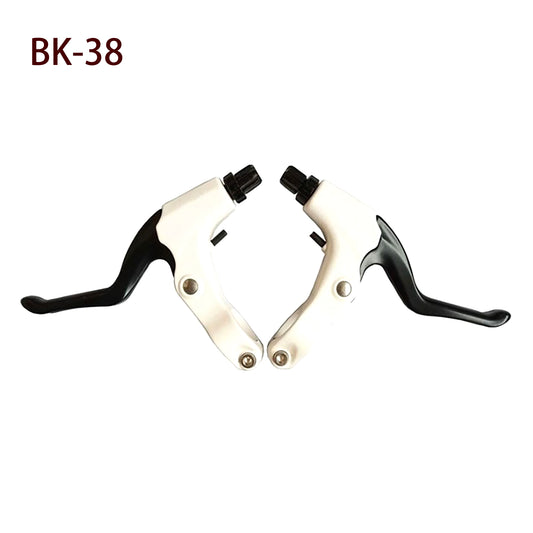 2 Pieces Mountain Bike Brake Aluminum Alloy Brake Handles with 3 Finger Design 2.2 cm Diameter and Bike Brake Cables Wires for Most Bicycles, Road Bikes