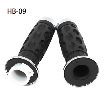 7/8" Chrome Ends Throttle Grips For  Pocket Bike 43cc 49cc X1 X2 Mini Ninja