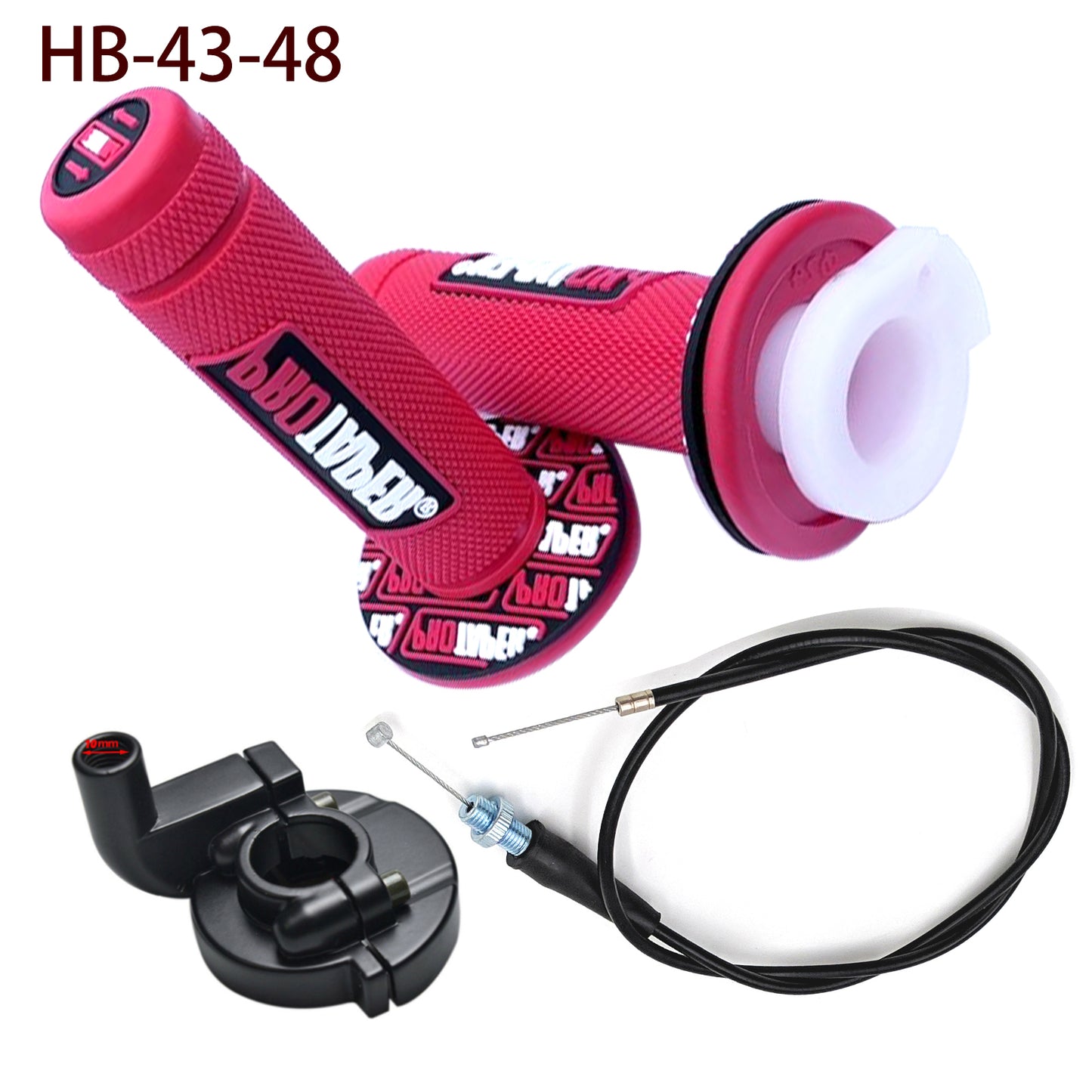 Throttle Twist Handlebar Grip Cable  48 inch. Set For  Honda Dirt Bike