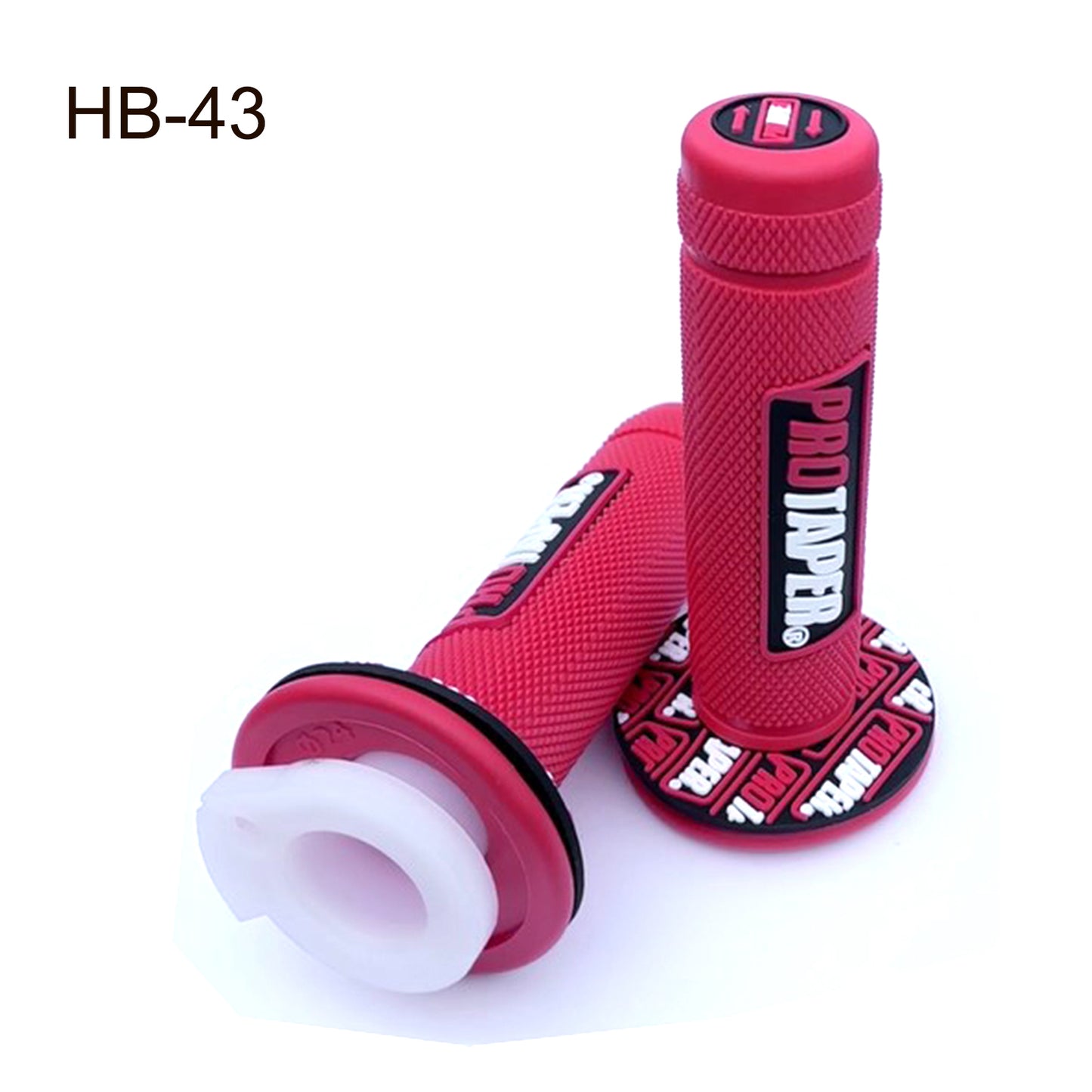 Universal Grip & Throttle Set for ATVs & Dirt Bikes Red