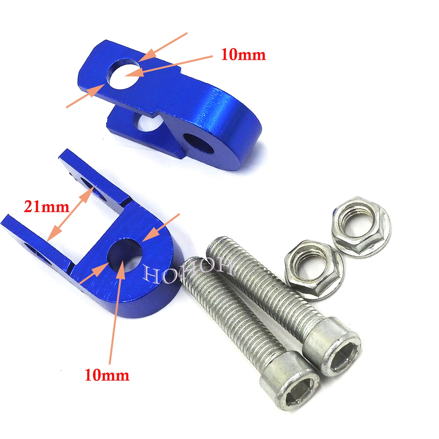 Motorcycle Shock Extender Riser (Blue)